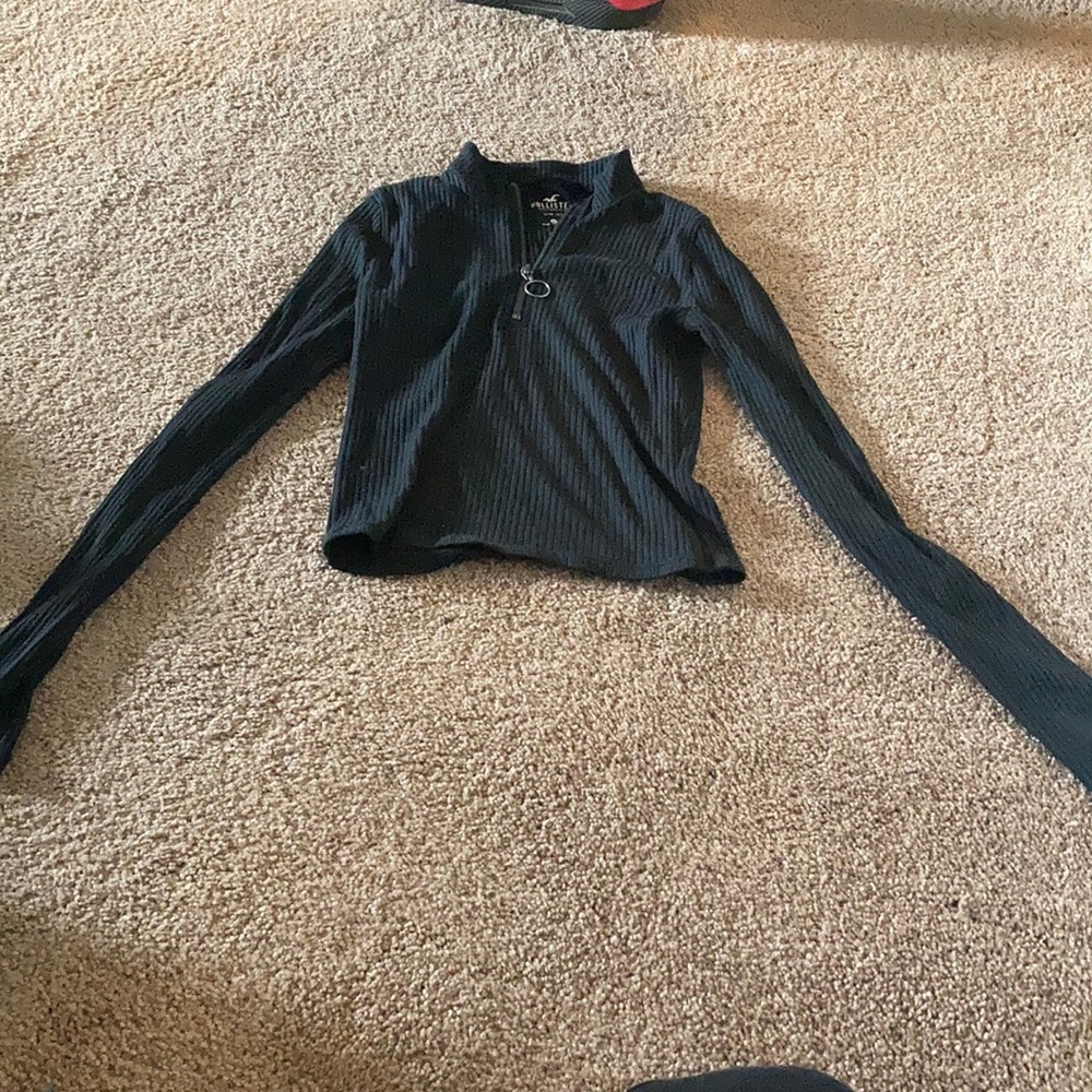 NWT Hollister Half Zip Slim Tee Size Small